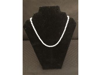 Genuine Pearl & Sterling Necklace
