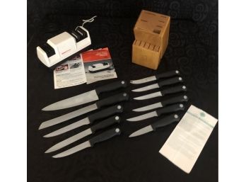 Martha Stewart Cutlery, Knife Block & Electric Sharpener