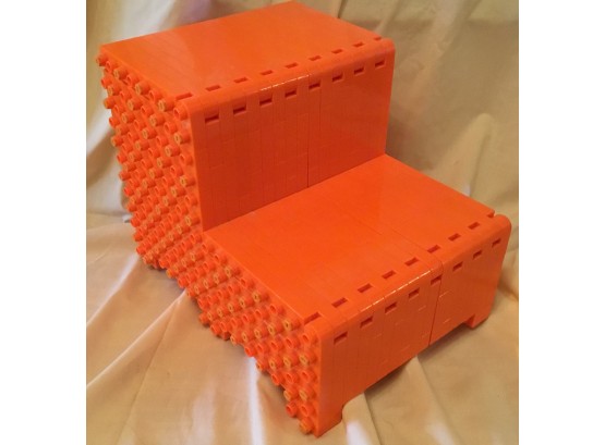 Lego Style Step, Seat And Toy Container