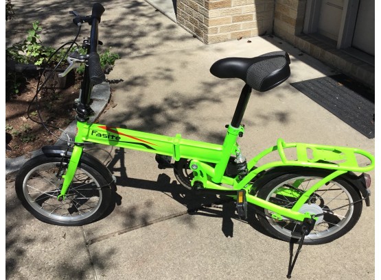 Green Folding Bike