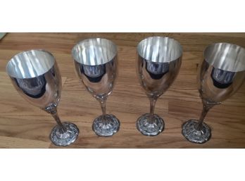 4 Silver Plated Goblets
