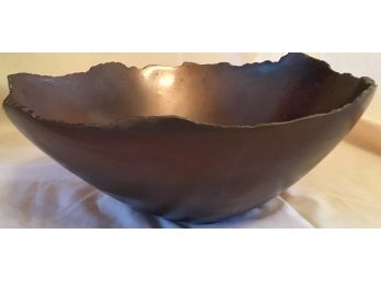 Brown Metal Bowl