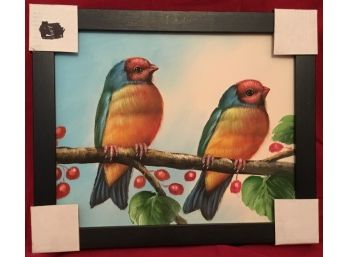 'Rainbow Birds' - Artist Colony Hand Painted Work