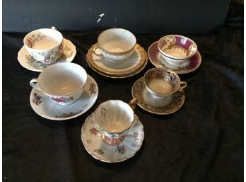 Antique Teacups & Saucers Lot #1