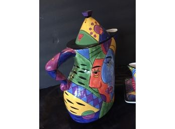 Colorful Hand-painted Tea Set