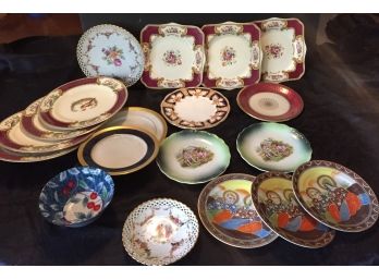 Large Collection Of Antique Decorative Plates