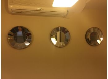 Three Small Wall Mirrors