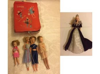 Vintage Tammy Doll Case, Barbie Doll & Clothing