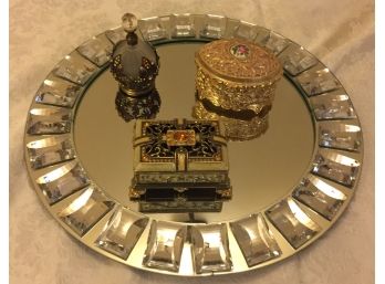 Decorative Smalls & Mirrored Vanity Tray