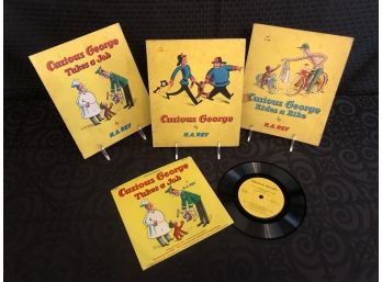 Vintage Curious George Books & Vinyl