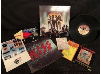 Vintage KISS Love Gun Album & Memorabilia