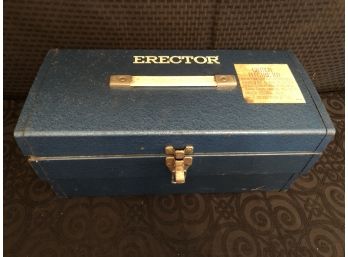 Vintage Erector Set Metal Storage Box