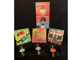 Vintage KC & The Sunshine Band Poster & 1970s Vinyls