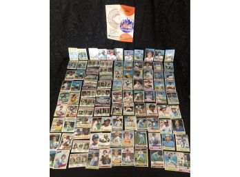 Vintage Baseball Trading Cards & 1974 NY Mets Official Schedule