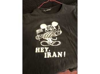 Vintage Mickey Mouse Screw You Iran Shirt
