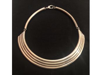 Sterling Silver Choker Necklace (55.1 Grams)