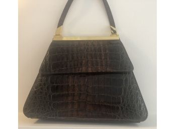 All Leather Handbag By Sandra Roberts
