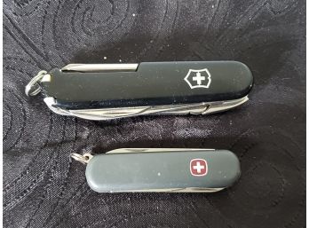 Pair Of Swiss Army Knives
