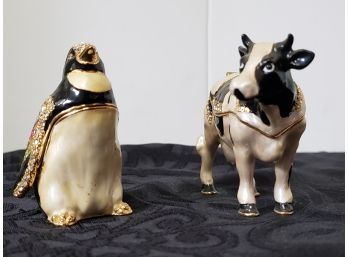 Cow & Penguin Trinket Metal Cases - Lot #4