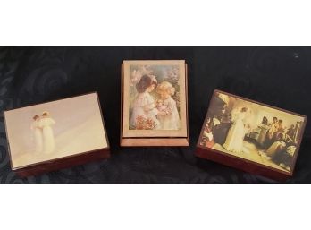 Three Musical Jewelry Boxes