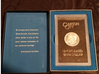 Uncirculated Silver Dollar Carson City