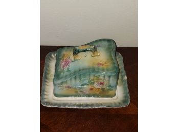 Antique Dish With Cover (cake Dish?)