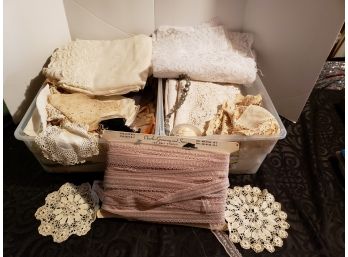 Vintage Doilies, Lace Fabrics & Trim
