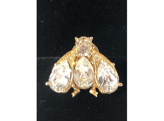 Christian Dior Signed Bumble Bee Brooch