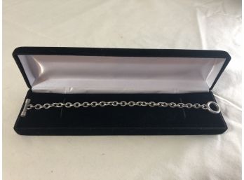 Sterling Silver Toggle Bracelet (15.5 Grams)