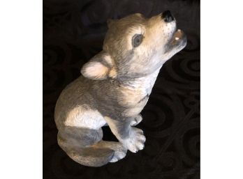 Lenox Gray Wolf Pup Figurine