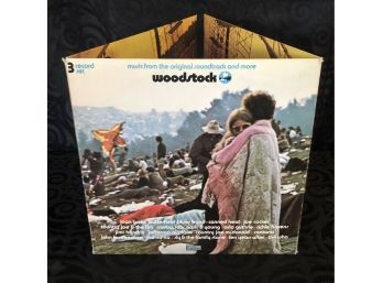 Vintage Woodstock 3 Piece Record Set