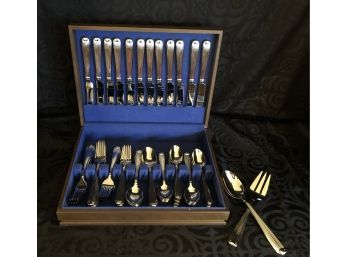 Reed & Barton Stainless Flatware & Chest