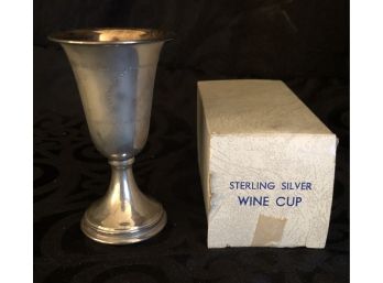 Sterling Silver Wine Cup (32.7 Grams)