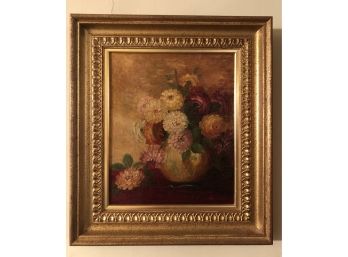 Vintage Oil Painting On Canvas Signed