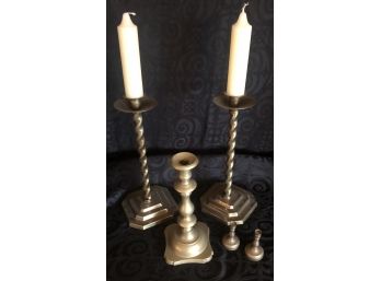 Vintage Brass Candlestick Collection