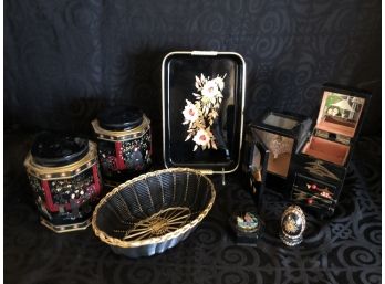 Vintage Asian Jewelry Box & Collectibles