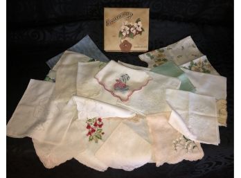 Vintage Handkerchiefs & Keepsake Box
