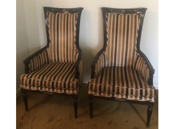 Vintage High Back Chairs By Mason Art