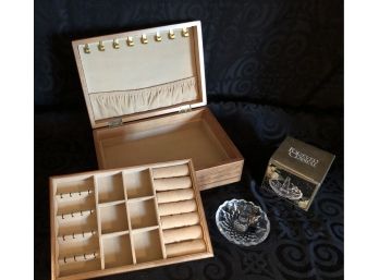 Jewelry Box & Crystal Ring Holder - ALL NEW!