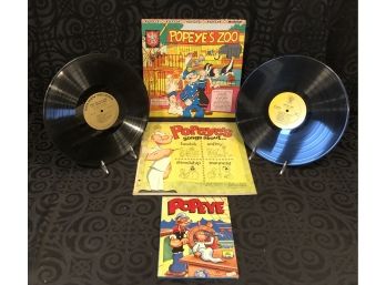 Vintage Children’s Popeye Records & Book