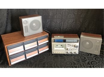 Vintage GE Stereo & Storage Case