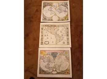 Global Map Prints