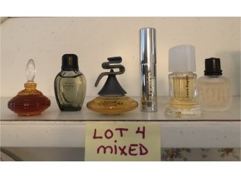 Mixed Perfume (6) Mini Bottles Lot 4