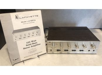 Vintage Lafayette 125 Watt Solid State Stereo Amplifier