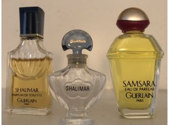 Guerlain Perfume (3) Mini Bottles