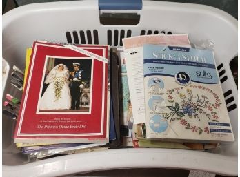 Basket Of Miscellaneous Craft Magazines