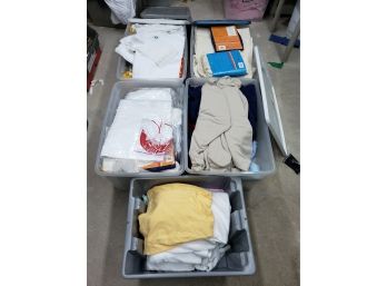 Five Boxes Of Clothes & Totes To Embroider - Lot# 238