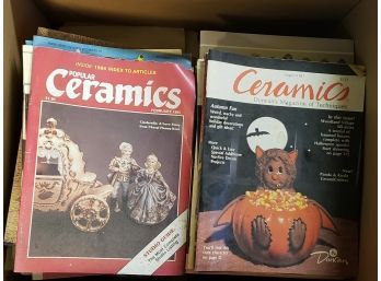 Large Box Of Crafting, Dolls, & More Books & Magazines Lot #165