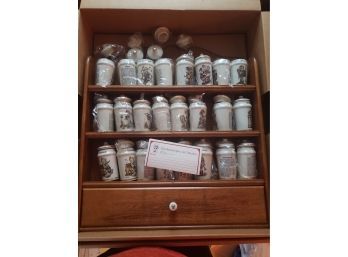 Hummel Spice Jar Collection  & Cabinet - NEW