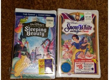 Two Sealed Disney VHS - NEW